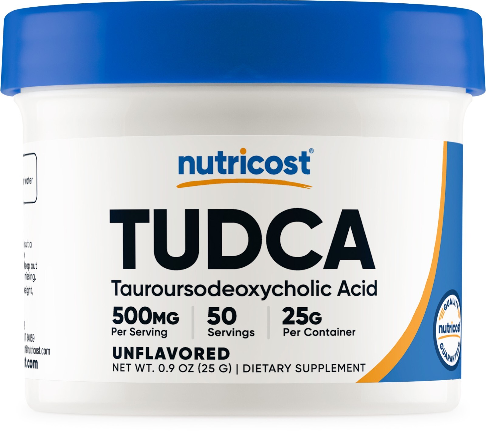 Nutricost Tudca порошок 25 грамм (тауроурсодезоксихолевая кислота) - без глютена