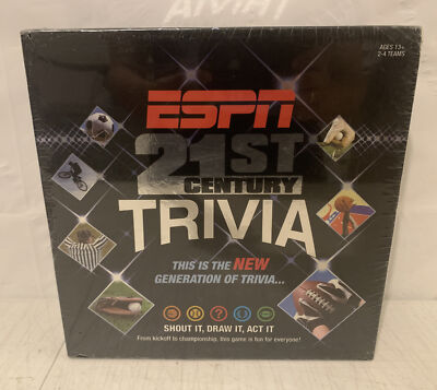 ESPN 21st Century Trivia Board Game - Sports - NBA MLB NHL NFL  SEALED NIB TO700