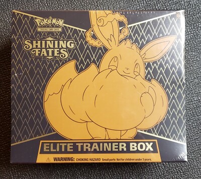 Pokemon SHINING FATES Elite Trainer Box    10x Booster Packs  Eevee VMAX Promo