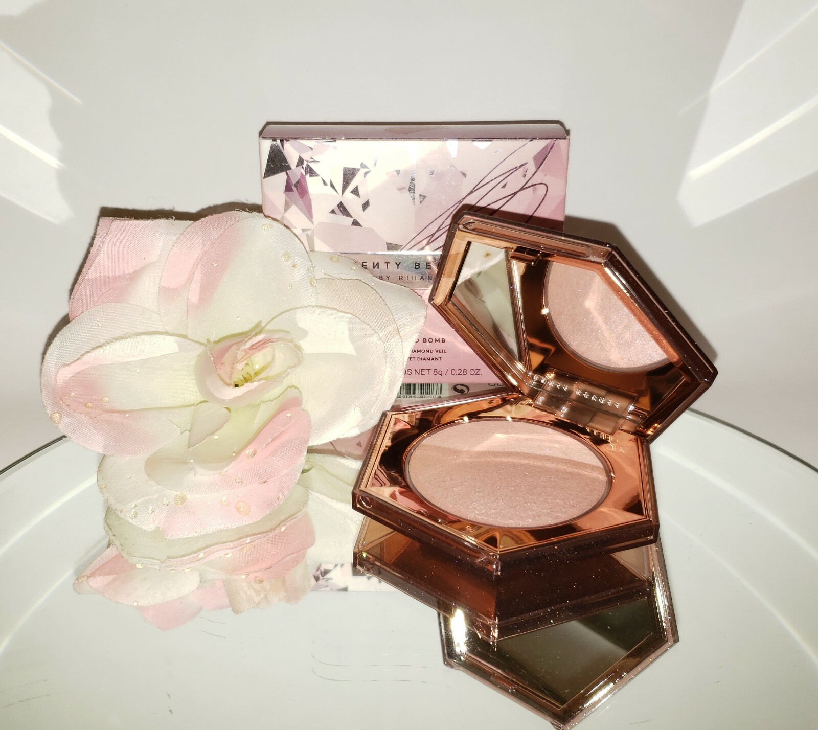 【最安値】Fenty Beauty ハイライト Diamond Bomb 新品 Amazon.com: Diamond Bomb All Over Diamond Veil by Fenty