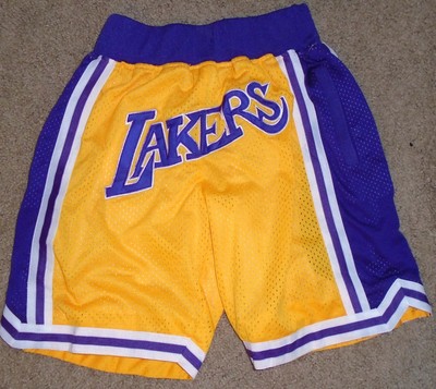 lakers just don shorts