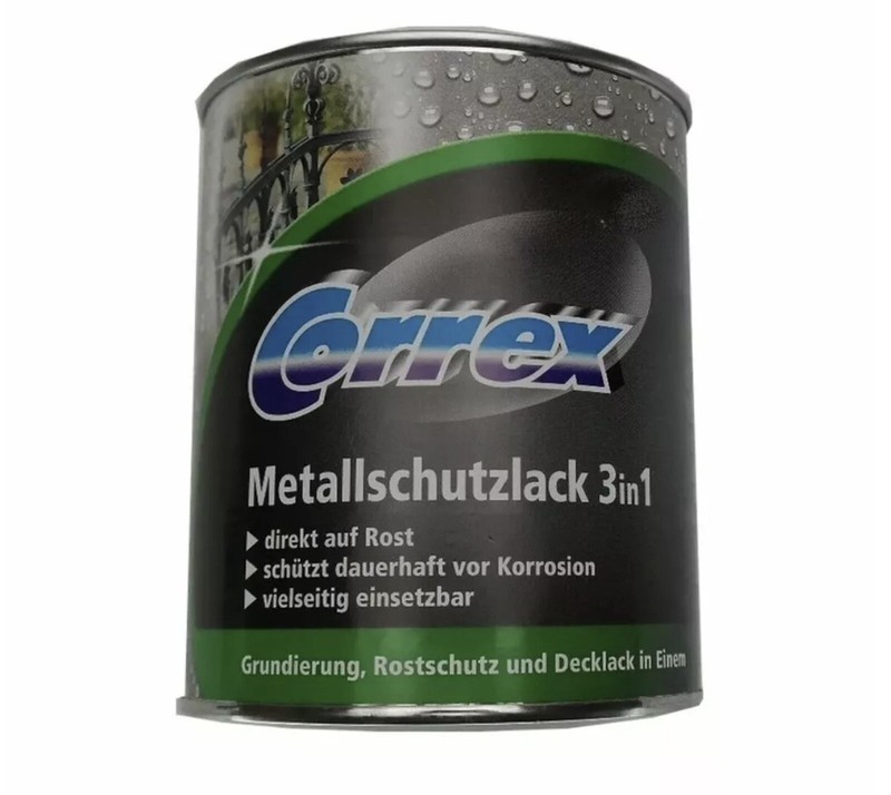 Correx Metallschutzlack 3 In 1 Direkt Auf Rost 750 Ml Schwarz