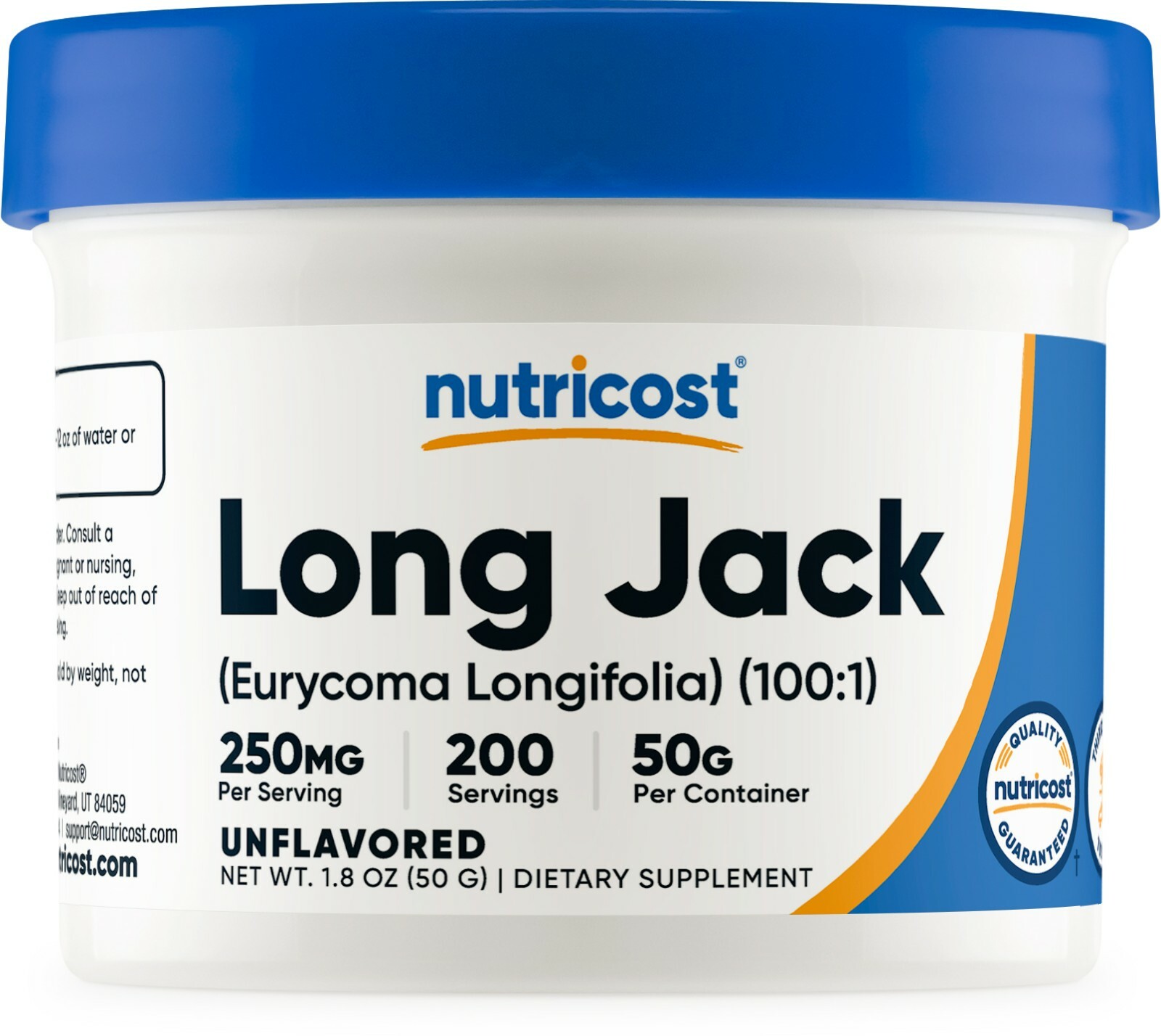 Nutricost LongJack (Eurycoma Longifolia) 100:1 экстракт порошка 50 грамм