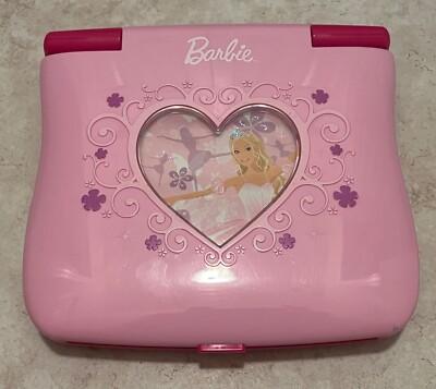 Barbie Mattel B-BRIGHT LAPTOP Kids Computer Games Learning Ballerina Works pink