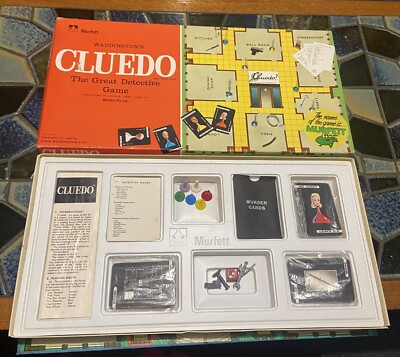 MURFETT Waddington s 1965 CLUEDO Board Game The Great Detective Game Australian