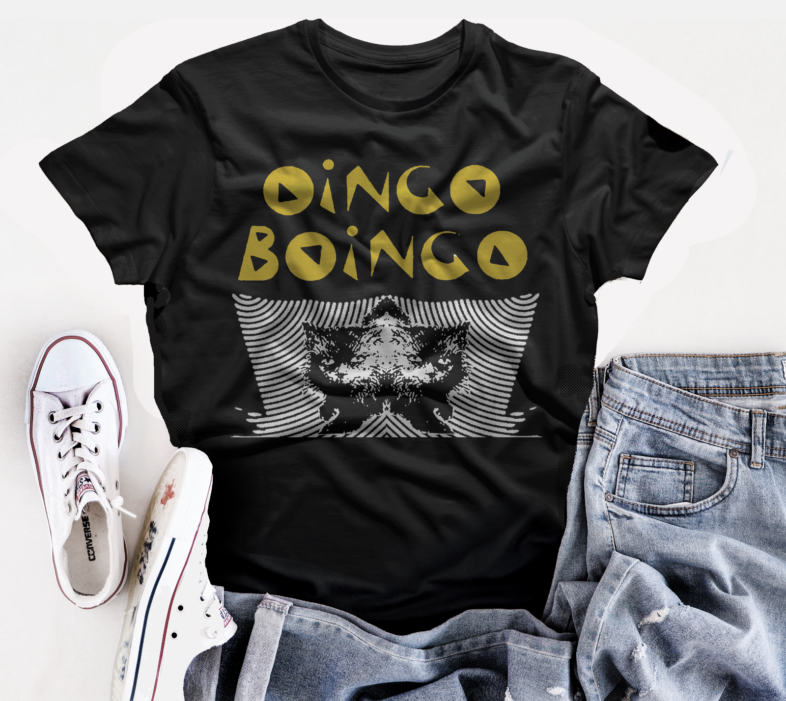 Oingo Boingo band t shirt xtc devo Los Angeles punk new wave