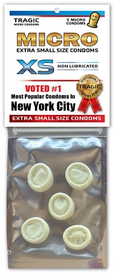New York City  SMALL MINI CONDOMS Gag Joke Xmas Stocking Stuffer Bachelor Party