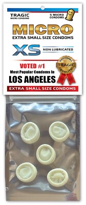 Los Angeles SMALL MINI CONDOMS Gag Joke Xmas Stocking Stuffer Bachelor Party