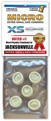 Jacksonville SMALL MINI CONDOMS - Gag Joke Xmas Stocking Stuffer Bachelor Party