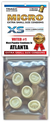 Atlanta SMALL MINI CONDOMS - City Gag Joke Xmas Stocking Stuffer Bachelor Party