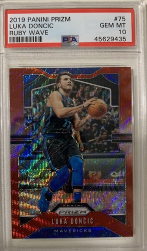 その他 PSA10 LUKA DONCIC 2019 PRIZM RUBY WAVE LUKA DONCIC 2019 Panini Prizm #75 Ruby Wave Prizm Mavericks
