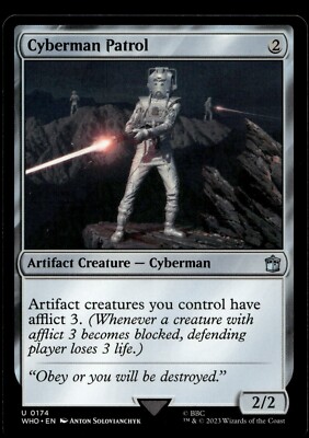 Cyberman Patrol 174 MTG Dr Who Magic Gathering NM X1
