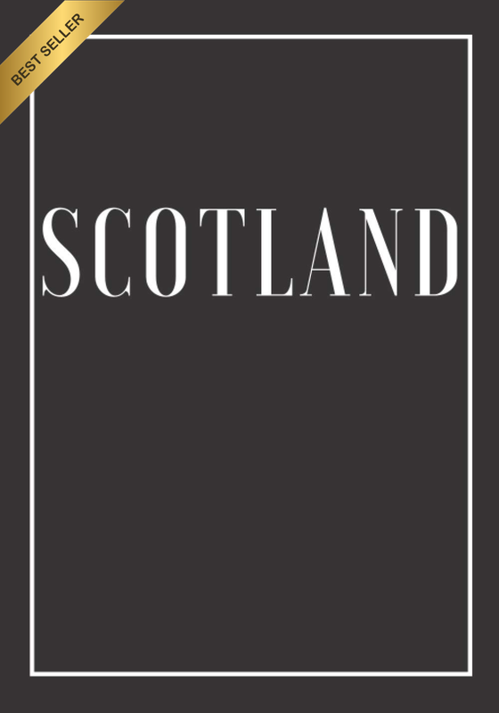 "Scotland" Black Decorative Book for Home Decor