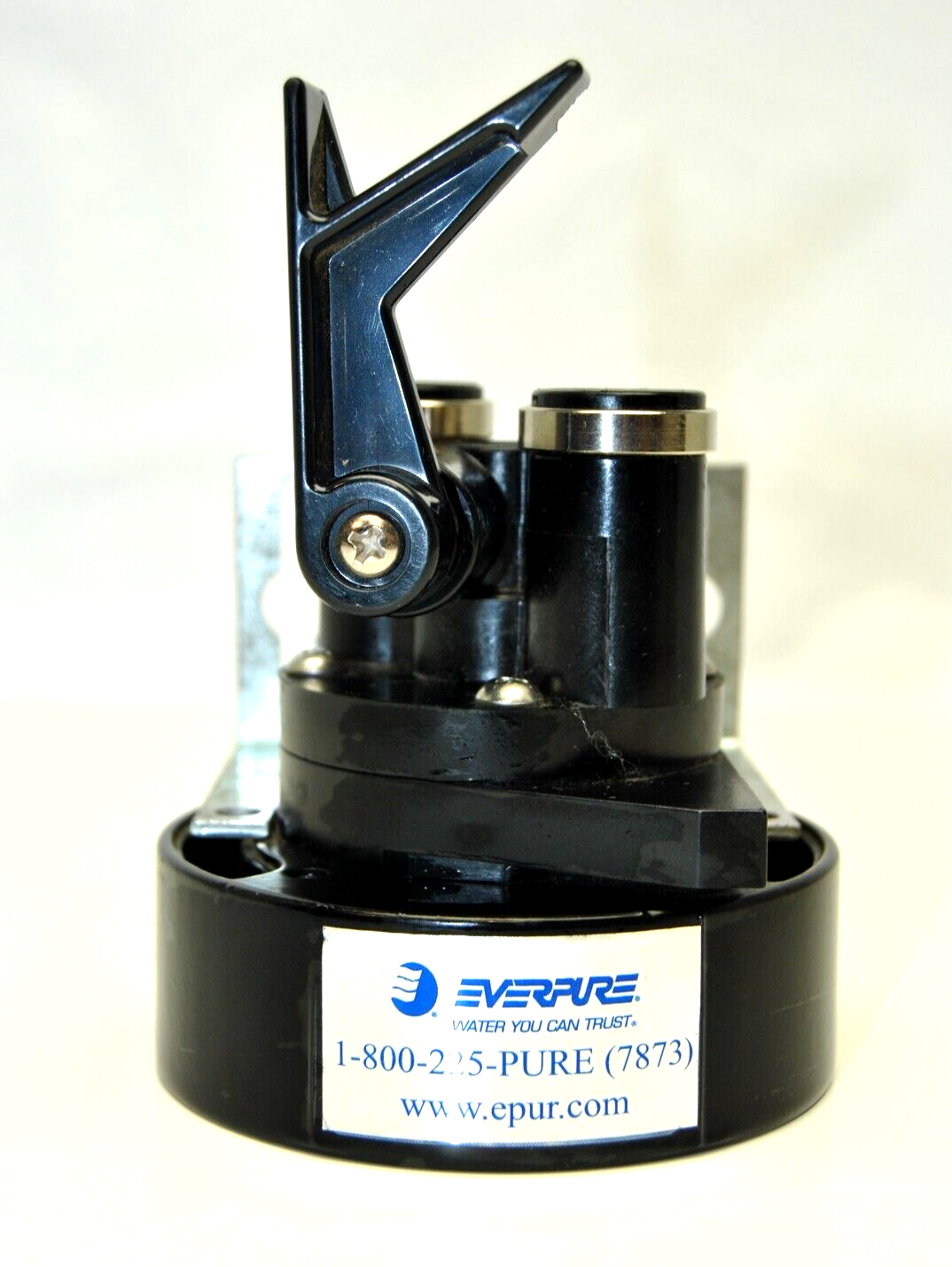 EVERPURE QL3 Single Filter Head with Bracket - Shut-Off