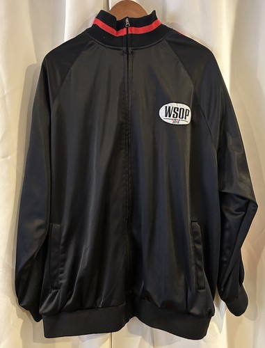ジャケット・アウター BISHOP Men's WSOP World Series of Poker 5XL Embroidered Zippered