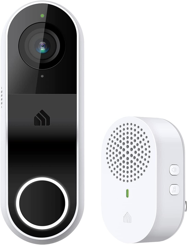 Kasa Smart Video Doorbell Camera W/ Chime, 2K Night 2-Way Audio Cloud SD Storage