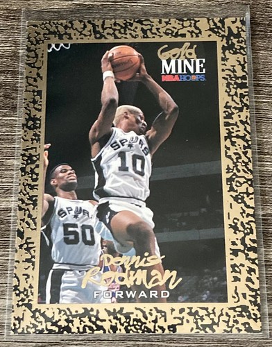 Dennis Rodman 1995 Skybox NBA Hoops Gold Mine Card ~ San
