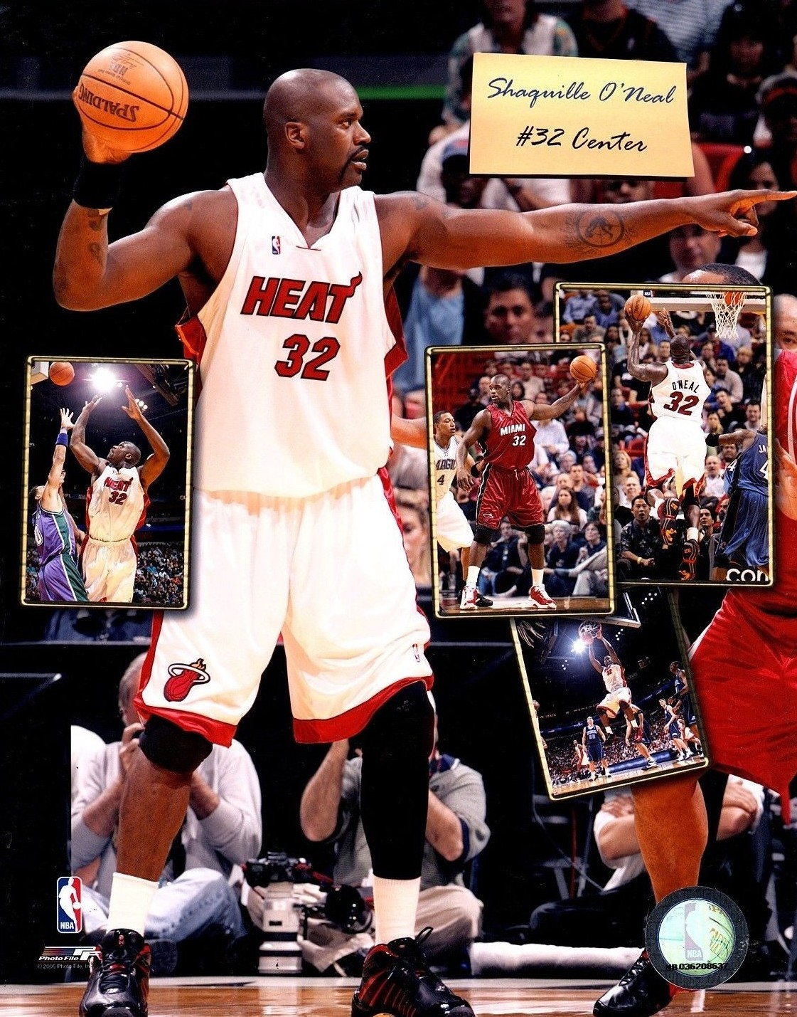 NBA シャキールオニール　Shaquille O'Neal SHAQ HEAT Shaquille O'Neal Vintage NBA Miami Heat Black Stitched