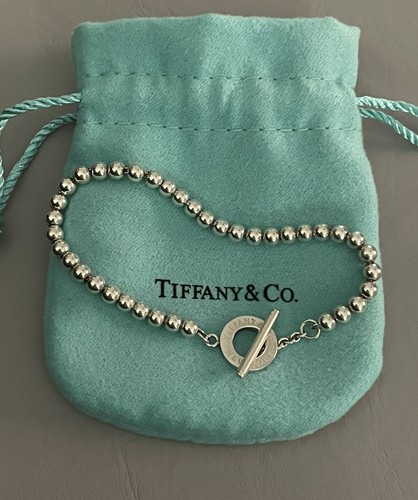 【Tiffany & Co.】Toggle Bead Bracelet in Sterling Silver 4mm Tiffany & Co. Toggle Bead Bracelet - Sterling Silver Bead
