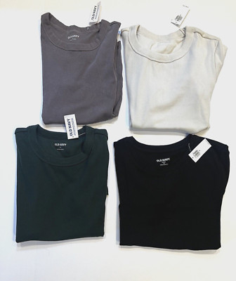 Lot of 4 Old Navy Snug Cropped Snug T-Shirt Size Medium Brand New w/Tags