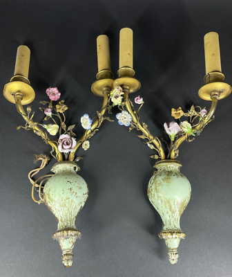 Metal wall on sale sconces for flowers