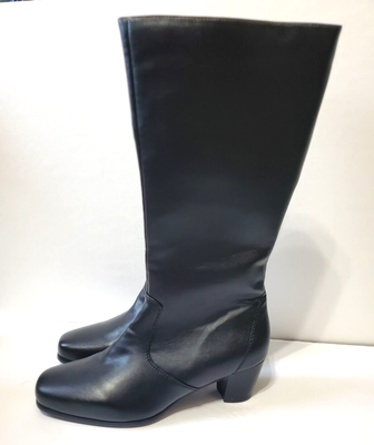 David Tate Womens Ace Black Riding Boots Size 11 Wide MSF14 620
