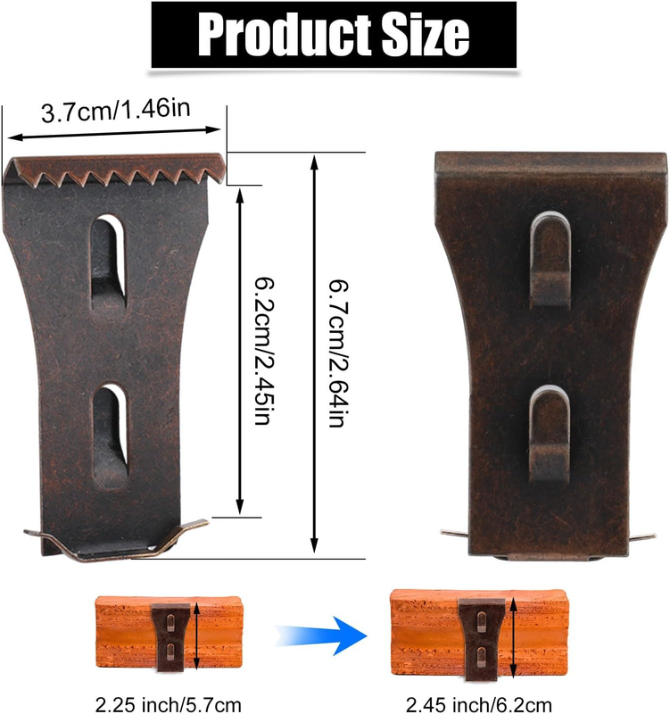 8pcs Brick Hook Clips, Heavy Duty Brick Wall Clamp Brick Clips Fasteners for Han