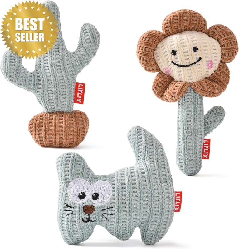 3 PCS Catnip Cat Toys, Cute Cat Nip Plush Toys for Indoor Kitten, Interactive Sm
