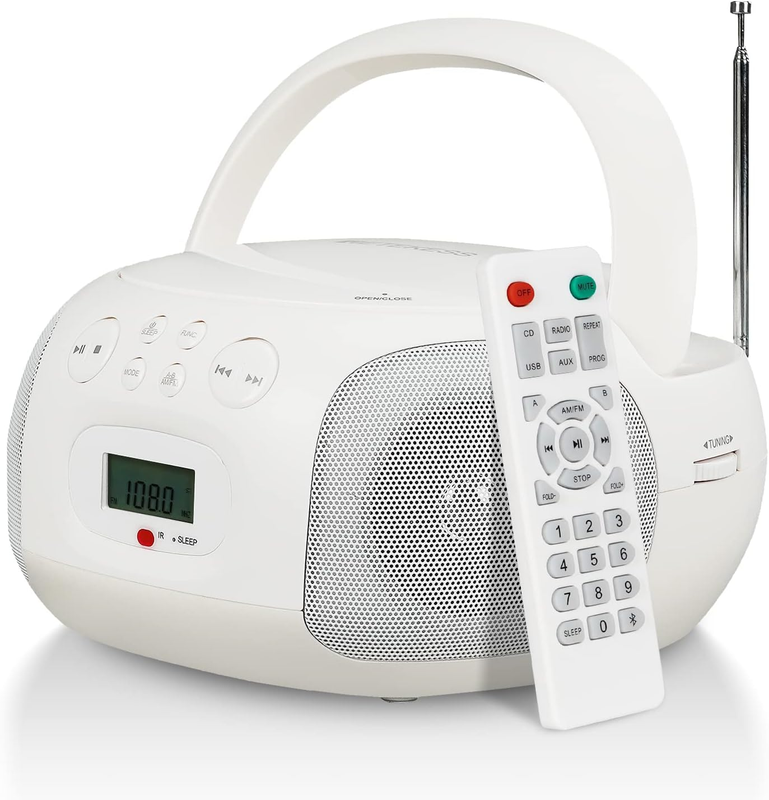 , Portable Am Fm Radio Cd Player Combo, Remote