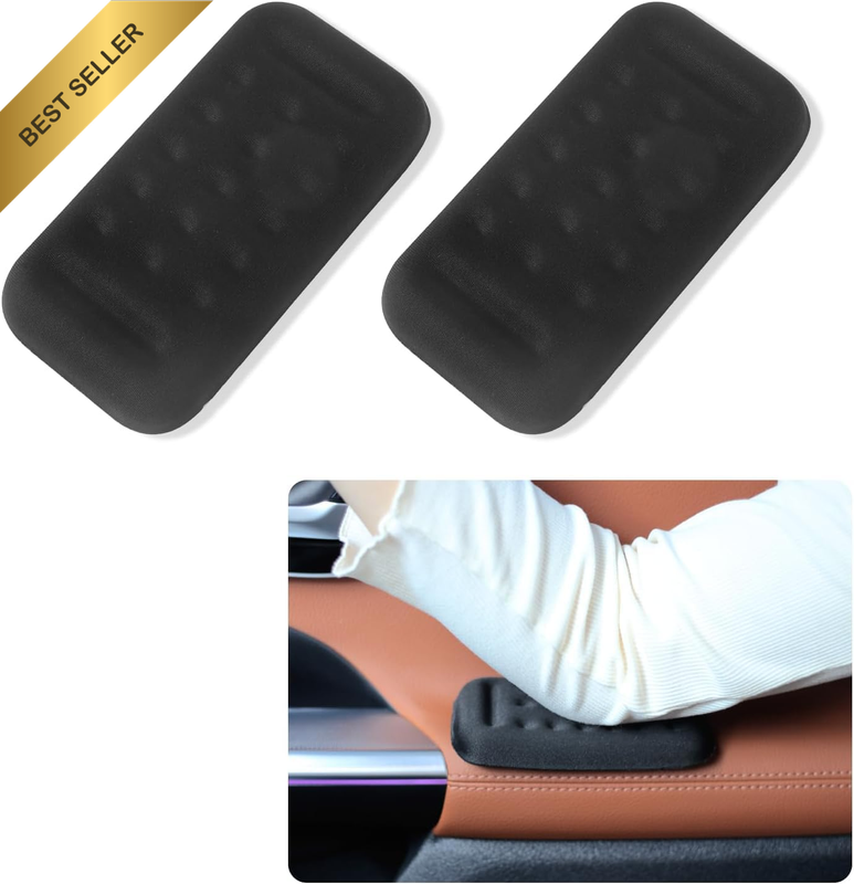 Memory Foam Elbow Support Pads (2PCS) for Car Armrest, Universal Comfort Cushion