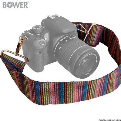 Bower WA-CSFAS200 Cotton Adjustable Fashion Camera Strap Ideal for DSLR and