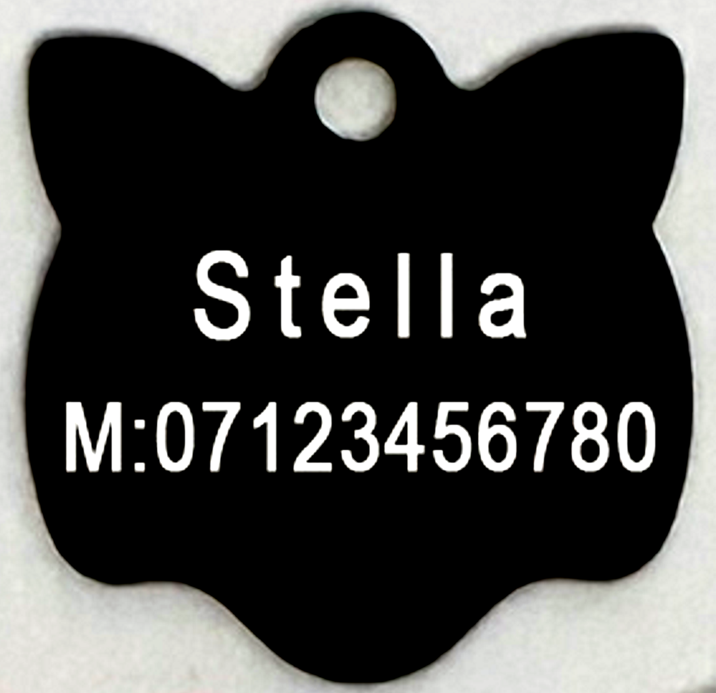 Engraved Pet Tag Personalised ID Tags Name Disc Pet Cat Tags Animal Cat Collar - Picture 2 of 10