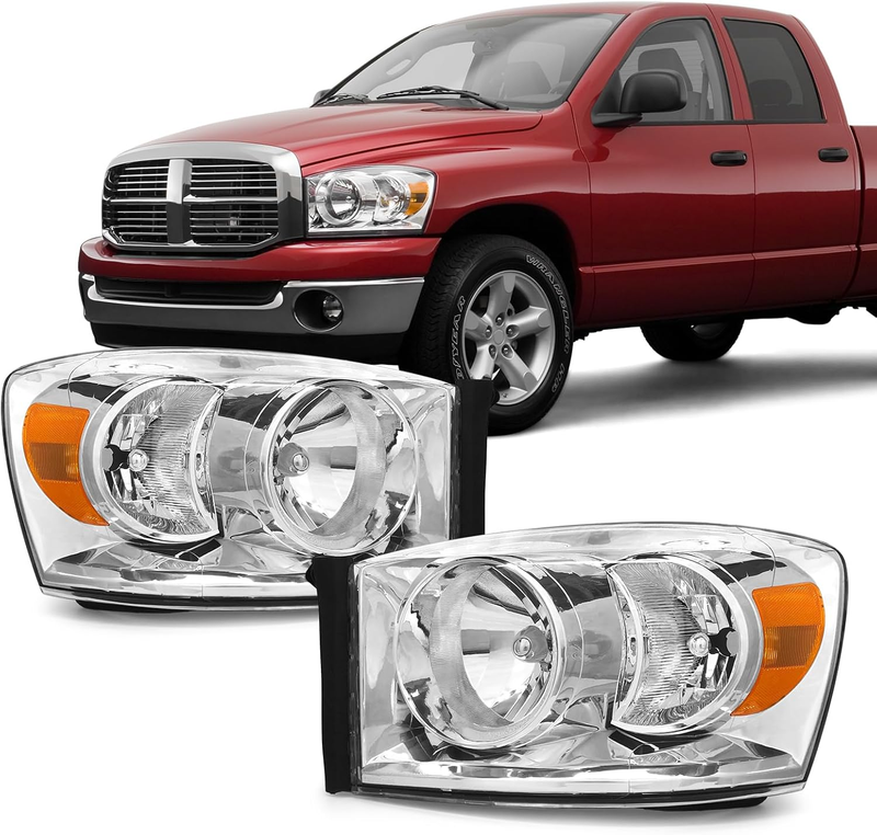 Headlights Assembly for 2006-2008 Dodge Ram 1500 2006-2009 Dodge Ram 2500 3500