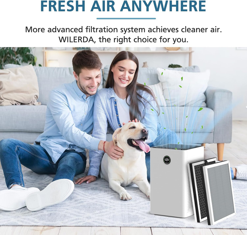4 Pack JF260 Filter Replacement Compatible with JF260 Air Purifier, Made for JF2