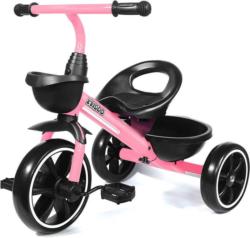 Tricycle for 2-5Year Old - Pink Toddler Trike for 24Month to 4Year Old Girls