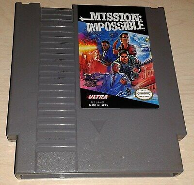 Mission Impossible Nintendo NES Vintage classic original retro game cartridge 