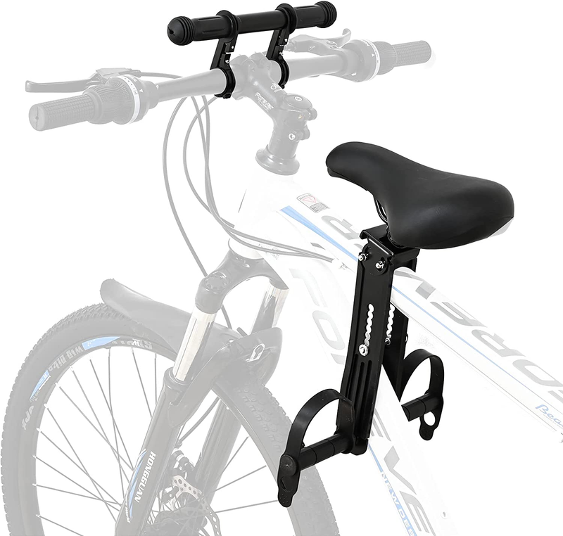 Kids Bike Seat with Handlebar Attachment, Detachable Front Mounted Child Bicycle