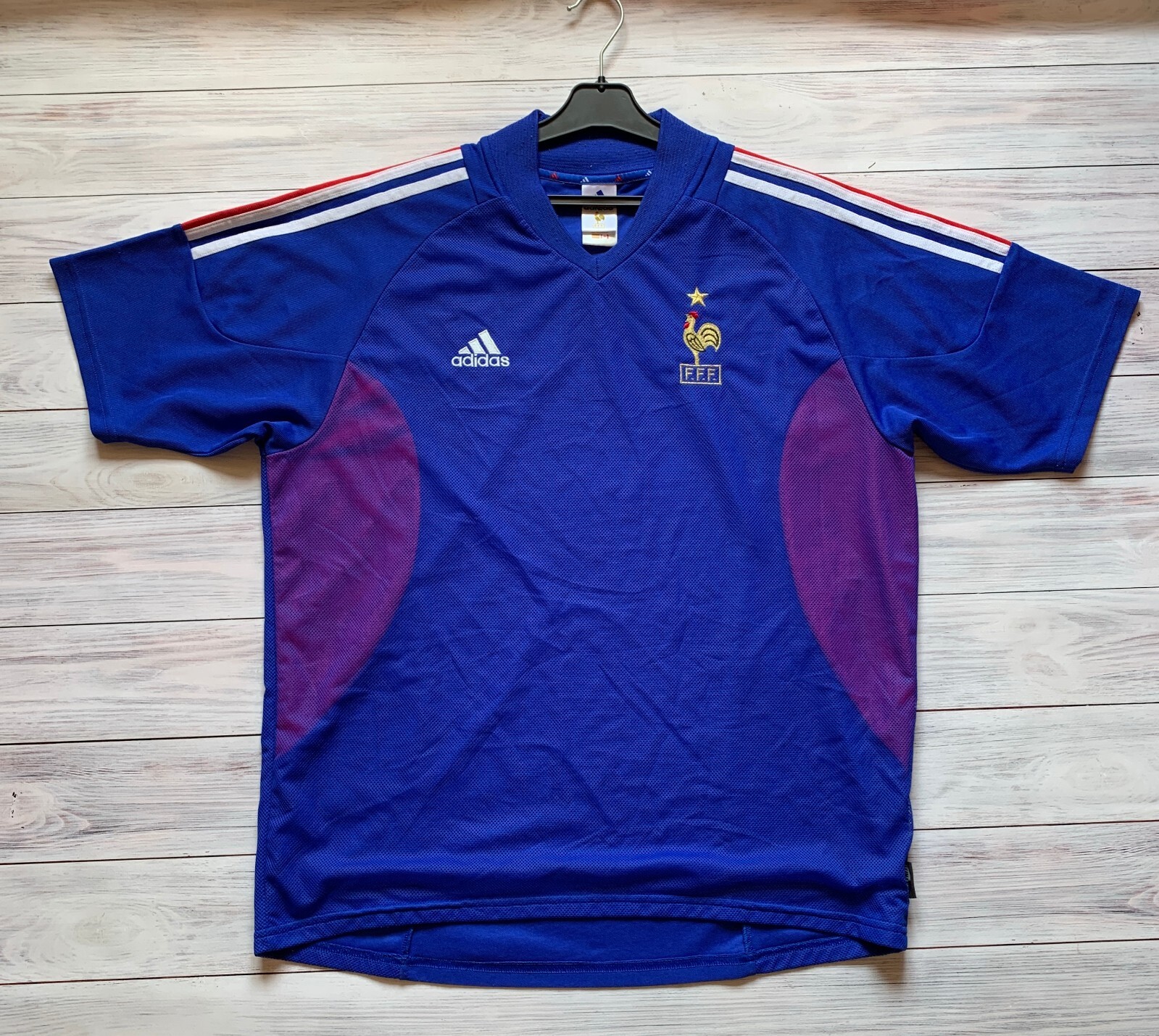 France 2002 - 2004 Home football shirt jersey Adidas size L