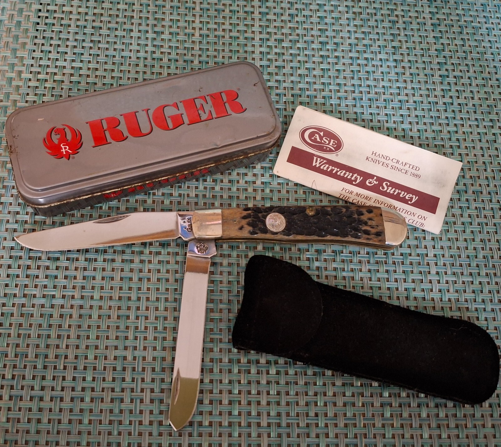 c−boy Case Boy Scouts of America Jigged Dark Red Bone Eagle Scout
