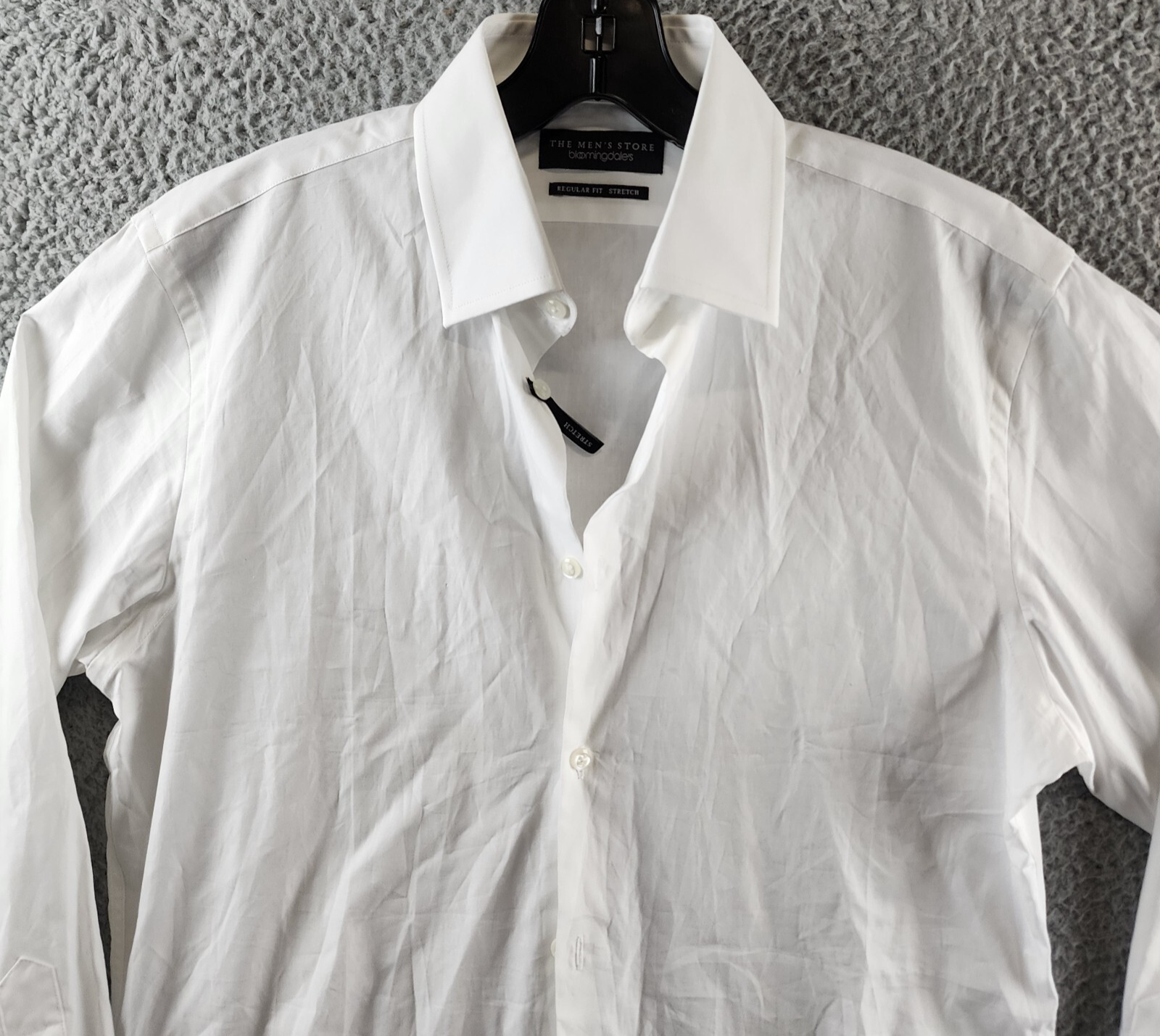 The Men's Store at Bloomingdale's Regular Fit Dress Shirt Men's 15 32/33 White - Picture 3 of 13