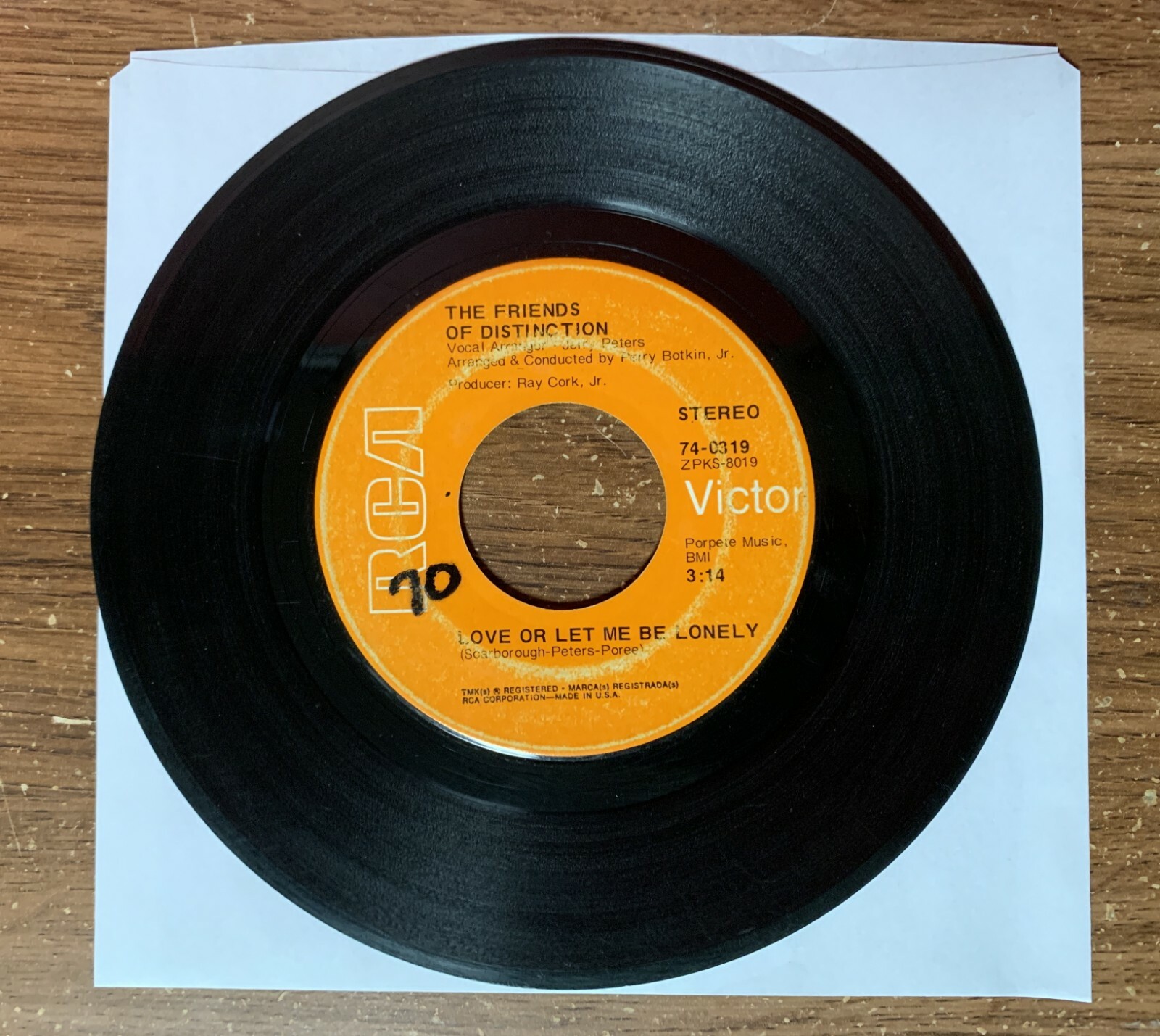 Vintage The Friends Of Distinction 45 RPM 7