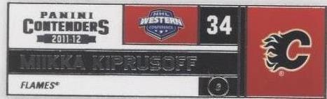 2011-12 Panini Playoff Contenders - Miikka Kiprusoff #34