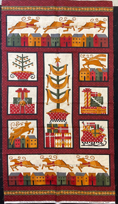 PEACE & JOY PANEL #5810 BY KATHY SCHMITZ FOR MODA, 24'' W x 44'' H