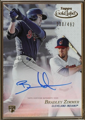 2017 Topps Gold Label - Bradley Zimmer #FA-BZ