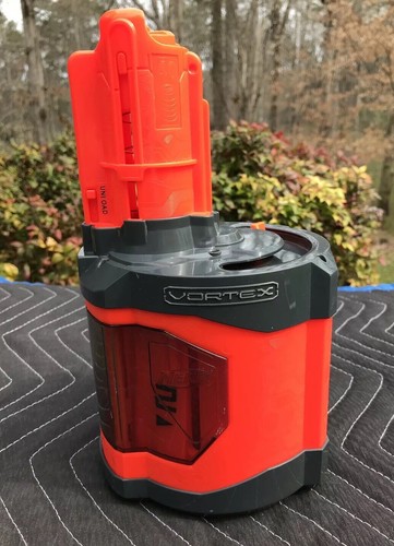 Nerf 40 Disc Vortex Pyragon Round Disc Ammo Magazine Drum Replacement