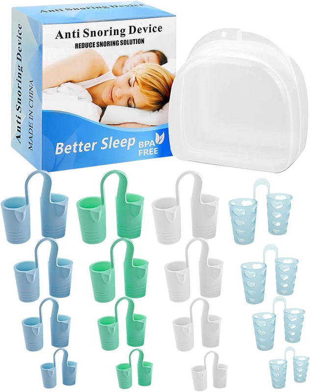 Nasal Dilator for Snore Reduction, 16Pcs Soft Silicone Vents, anti Snore Devices