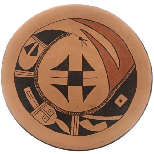 Mitchell Sockyma - Vintage Hopi Sterling Silver Pin Koshare Mitchell Sockyma - Vintage Hopi Sterling Silver Pin Koshare