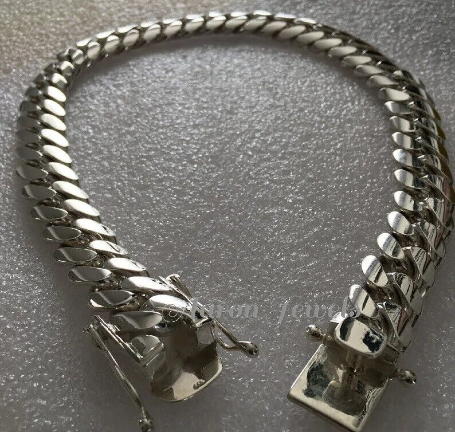 Pre-owned Handmade Men's Miami Plain Cuban 20mm X 26" Link Chain 925 Sterling Silver Italian Lock