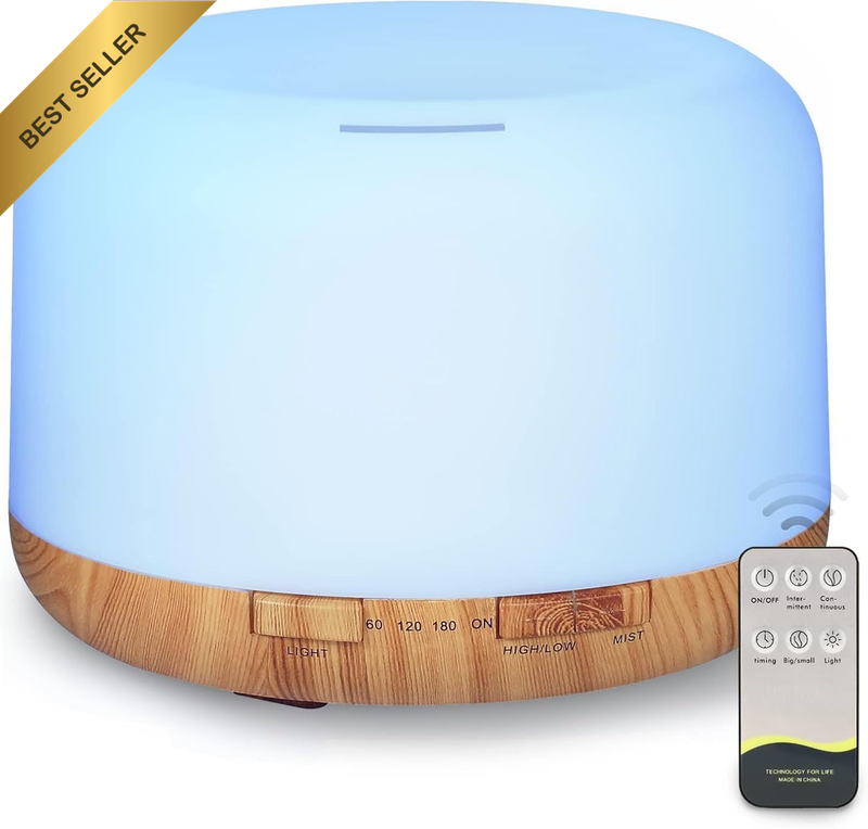 500Ml Essential Oil Diffuser,Oil Diffuser Essential Oils,4 In1 Electric Ultrason