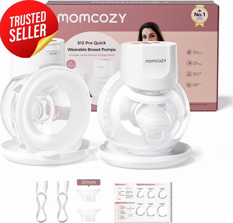 S12 Pro Wearable Breast Pump 2 Pack White Hybrid